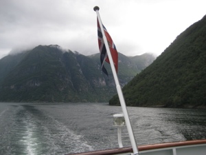 Varen op het Geirangerfjord 